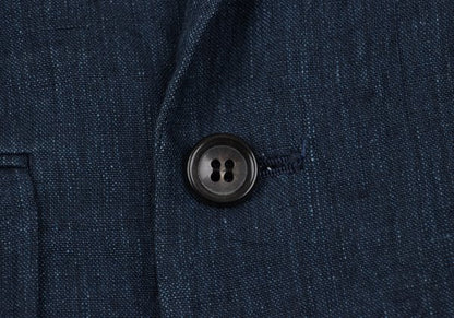 COMME des GARCONS HOMME Linen Double Jacket Blue Size S