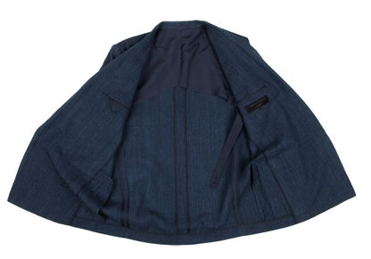 COMME des GARCONS HOMME Linen Double Jacket Blue Size S