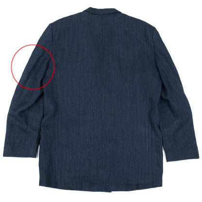COMME des GARCONS HOMME Linen Double Jacket Blue Size S