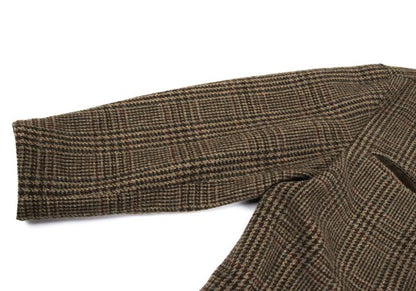 Papas Harris Tweed Corduroy Check Jacket Brown Size M