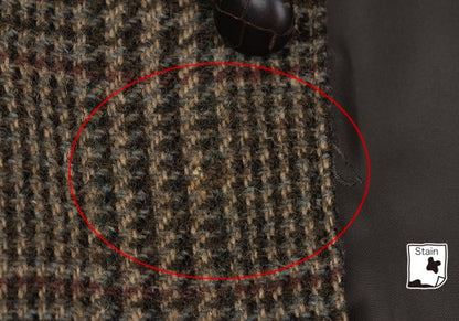 Papas Harris Tweed Corduroy Check Jacket Brown Size M
