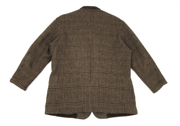 Papas Harris Tweed Corduroy Check Jacket Brown Size M