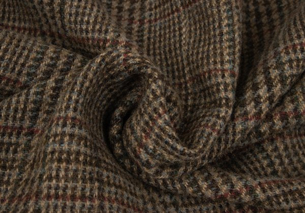Papas Harris Tweed Corduroy Check Jacket Brown Size M