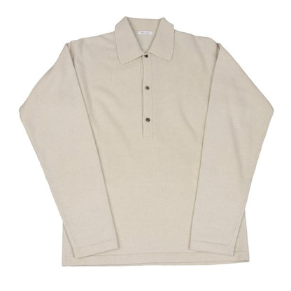 Y's for men Wool Knit Polo Cream Size M