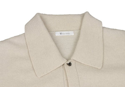 Y's for men Wool Knit Polo Cream Size M