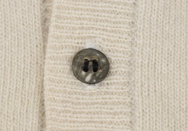 Y's for men Wool Knit Polo Cream Size M
