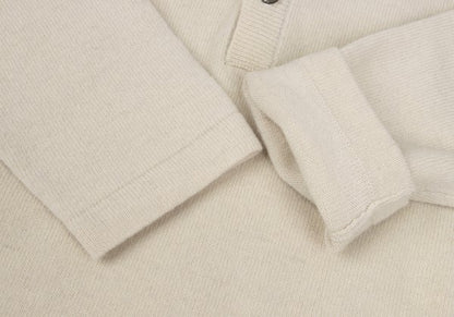Y's for men Wool Knit Polo Cream Size M