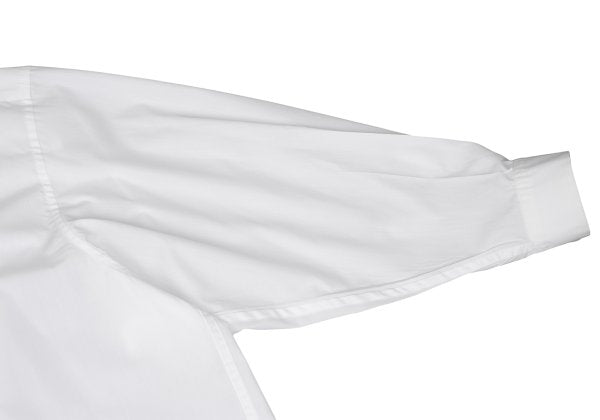 ISSEY MIYAKE MEN Poly Cotton Mao Collar Shirt White Size 3