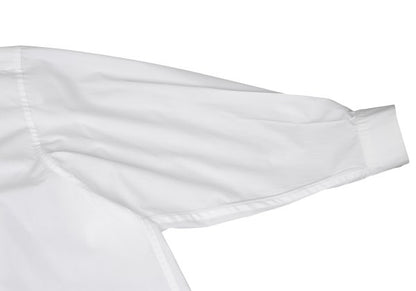 ISSEY MIYAKE MEN Poly Cotton Mao Collar Shirt White Size 3