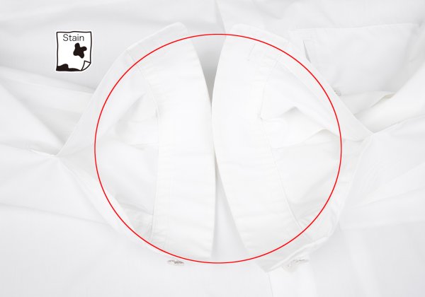 ISSEY MIYAKE MEN Poly Cotton Mao Collar Shirt White Size 3