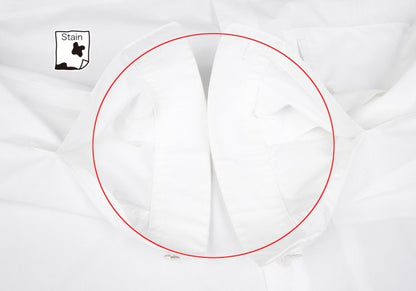 ISSEY MIYAKE MEN Poly Cotton Mao Collar Shirt White Size 3