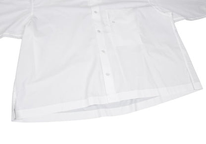 ISSEY MIYAKE MEN Poly Cotton Mao Collar Shirt White Size 3