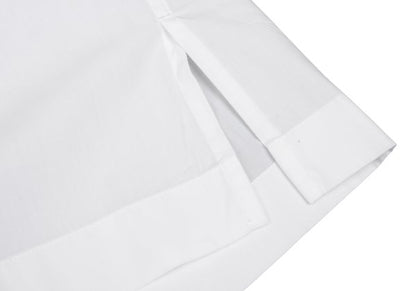 ISSEY MIYAKE MEN Poly Cotton Mao Collar Shirt White Size 3