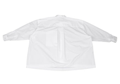 ISSEY MIYAKE MEN Poly Cotton Mao Collar Shirt White Size 3