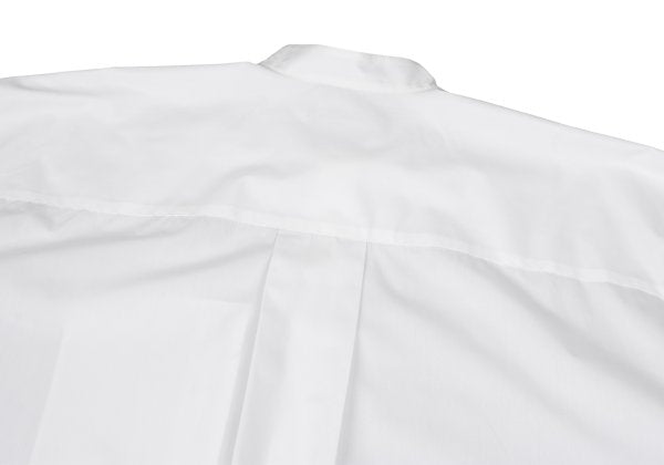 ISSEY MIYAKE MEN Poly Cotton Mao Collar Shirt White Size 3