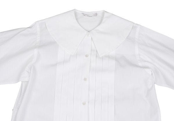 COMME des GARCONS Big Collar Pleated Blouse White Size M