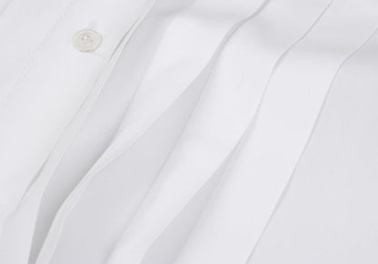 COMME des GARCONS Big Collar Pleated Blouse White Size M