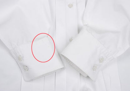 COMME des GARCONS Big Collar Pleated Blouse White Size M