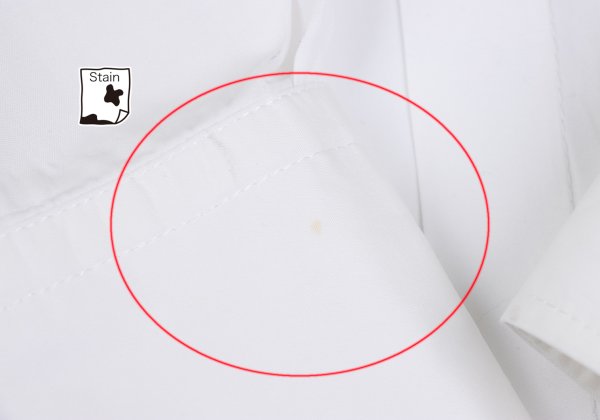 COMME des GARCONS Big Collar Pleated Blouse White Size M
