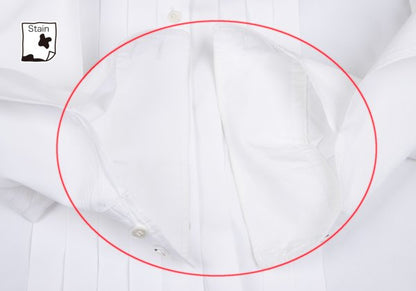 COMME des GARCONS Big Collar Pleated Blouse White Size M