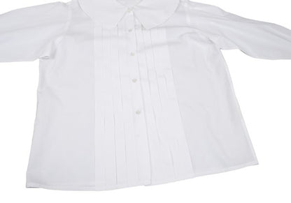 COMME des GARCONS Big Collar Pleated Blouse White Size M