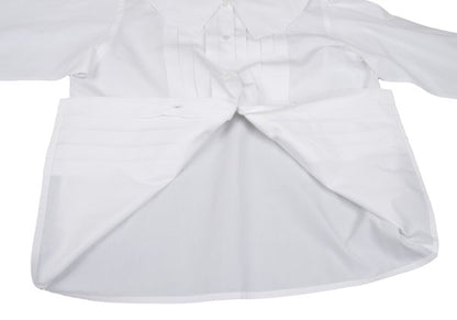 COMME des GARCONS Big Collar Pleated Blouse White Size M