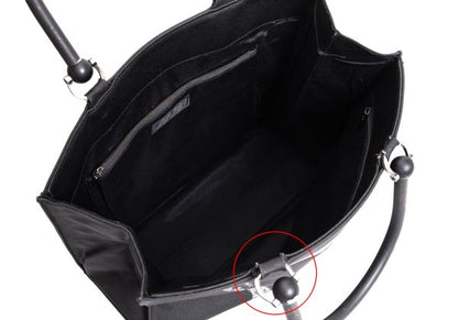 Jean Paul GAULTIER HOMME World Map Embossed Tote Bag Black