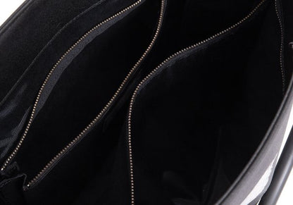 Jean Paul GAULTIER HOMME World Map Embossed Tote Bag Black
