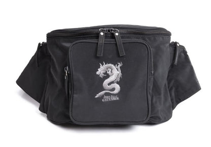Jean Paul GAULTIER HOMME Dragon Embossed Waist Bag Black
