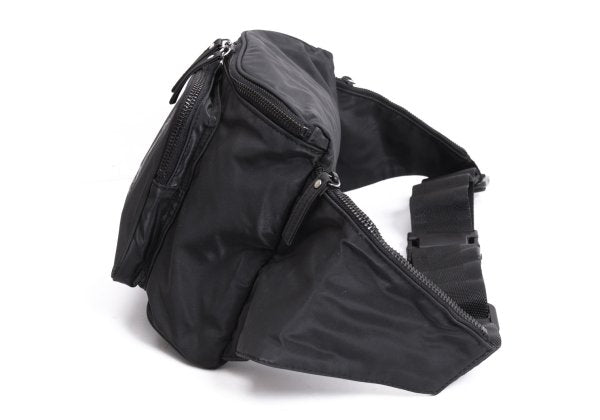 Jean Paul GAULTIER HOMME Dragon Embossed Waist Bag Black
