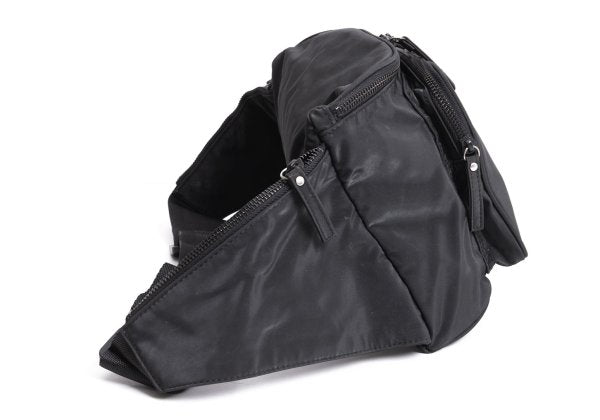 Jean Paul GAULTIER HOMME Dragon Embossed Waist Bag Black