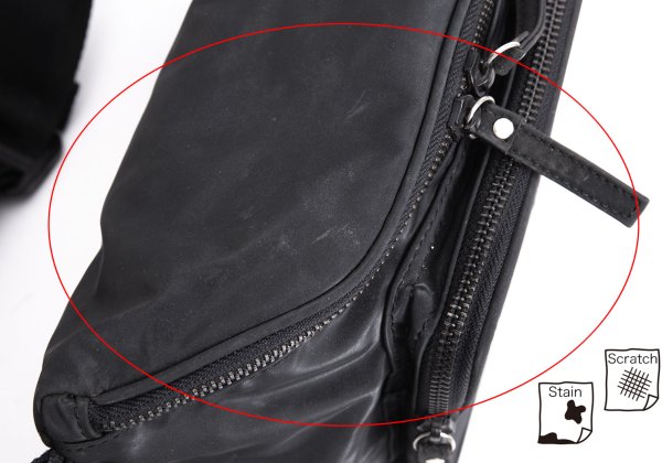 Jean Paul GAULTIER HOMME Dragon Embossed Waist Bag Black