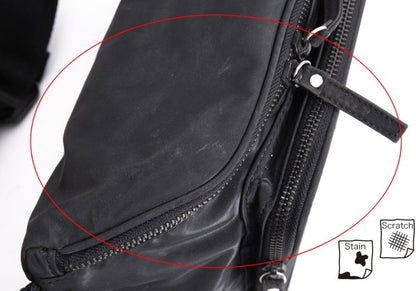 Jean Paul GAULTIER HOMME Dragon Embossed Waist Bag Black