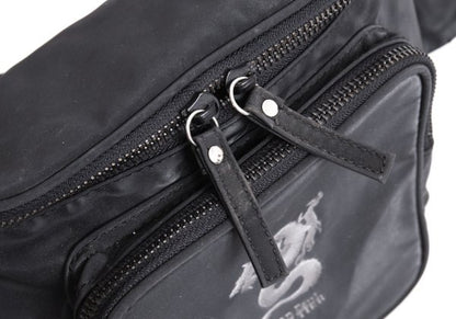 Jean Paul GAULTIER HOMME Dragon Embossed Waist Bag Black
