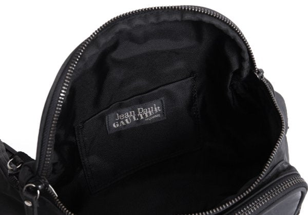 Jean Paul GAULTIER HOMME Dragon Embossed Waist Bag Black