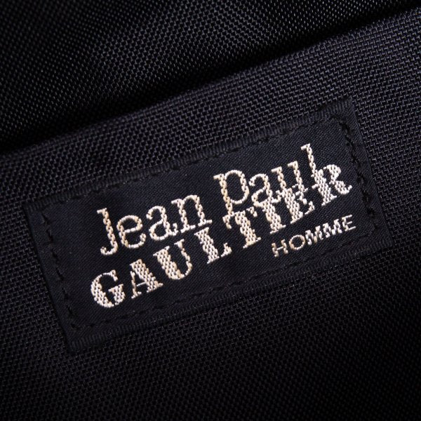 Jean Paul GAULTIER HOMME Dragon Embossed Waist Bag Black