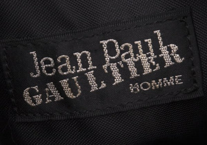 Jean Paul GAULTIER HOMME Metal Plate Flap Mini Bag Black