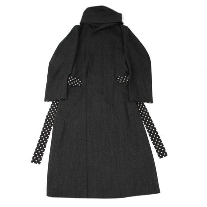 Yohji Yamamoto POUR HOMME Wool Silk Hooded Coat Size 3