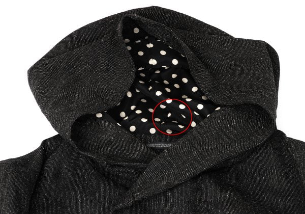 Yohji Yamamoto POUR HOMME Wool Silk Hooded Coat Size 3