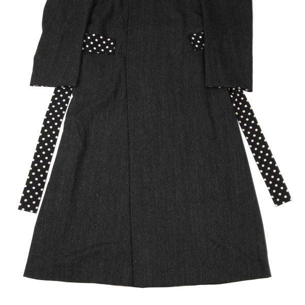 Yohji Yamamoto POUR HOMME Wool Silk Hooded Coat Size 3