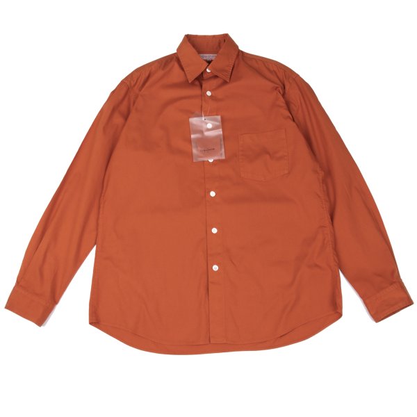 Yohji Yamamoto POUR HOMME Cotton Patch Shirt Orange Size 3
