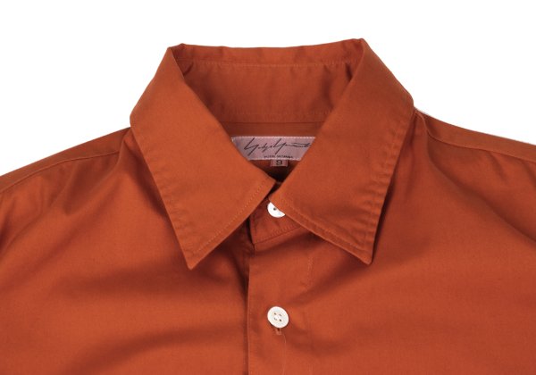 Yohji Yamamoto POUR HOMME Cotton Patch Shirt Orange Size 3