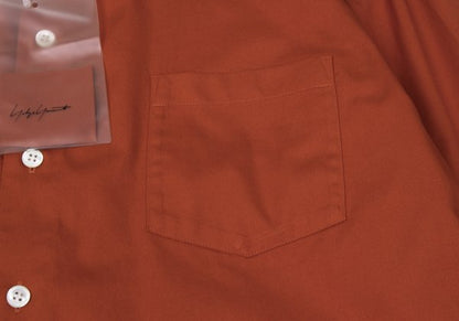 Yohji Yamamoto POUR HOMME Cotton Patch Shirt Orange Size 3