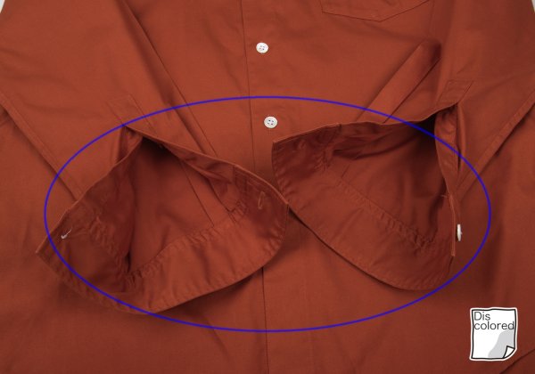 Yohji Yamamoto POUR HOMME Cotton Patch Shirt Orange Size 3