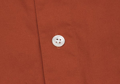 Yohji Yamamoto POUR HOMME Cotton Patch Shirt Orange Size 3