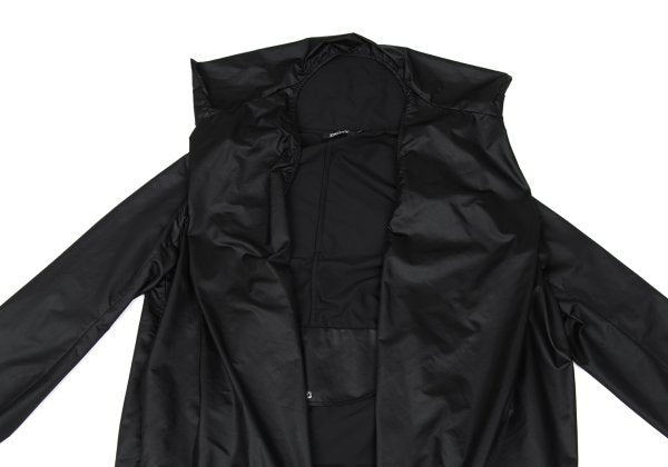 DKNY Poly Irregular Silhouette Hooded Jacket Black Size 4