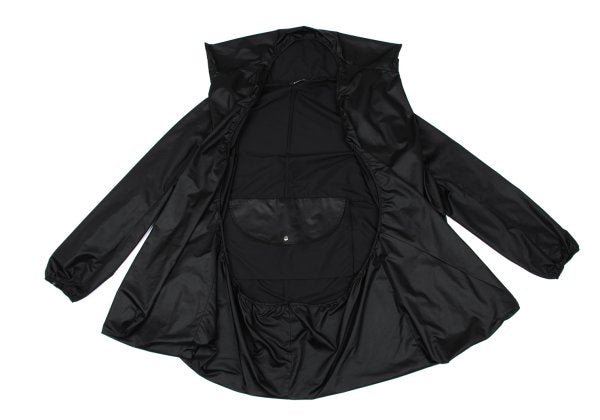 DKNY Poly Irregular Silhouette Hooded Jacket Black Size 4