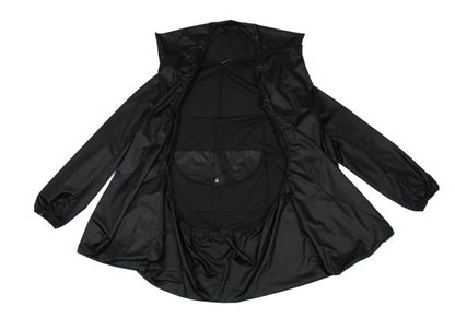 DKNY Poly Irregular Silhouette Hooded Jacket Black Size 4