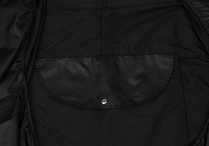 DKNY Poly Irregular Silhouette Hooded Jacket Black Size 4