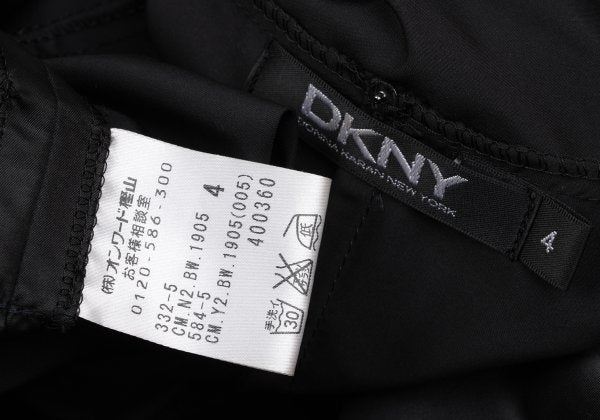 DKNY Poly Irregular Silhouette Hooded Jacket Black Size 4